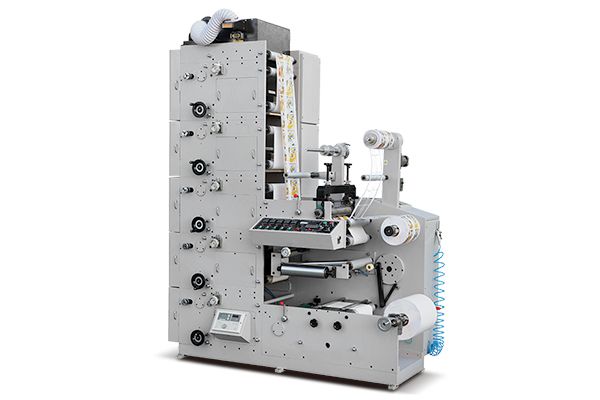 Maquina Impresora Flexografica con simple estacion de troquelado rotativo ZBS-320